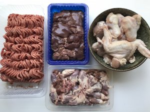 Raw cat food recipe. A recipe made using real food, easily found in the supermarket, designed for optimal health for your cats.