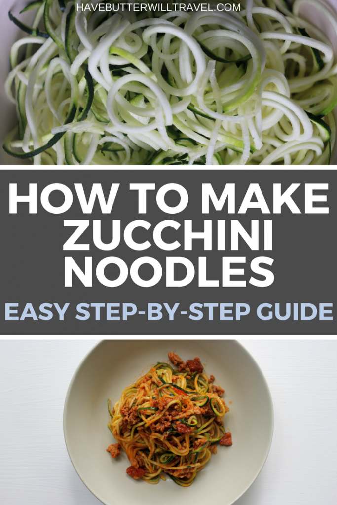 Learning to make zucchini noodles at home it quick and easy. How to make zucchini noodles is part of the Have Butter will travel 'How to' series.