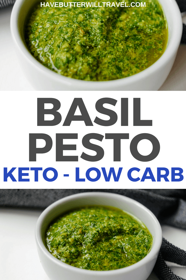 Keto pesto is so quick and easy to make at home, you won't bother with the store bought option again. Great to toss through zoodles for a low carb meal.