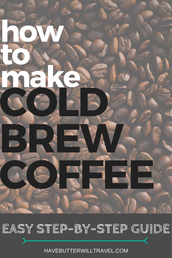 A step by step guide on how to make cold brew coffee. Perfect for a summers day.