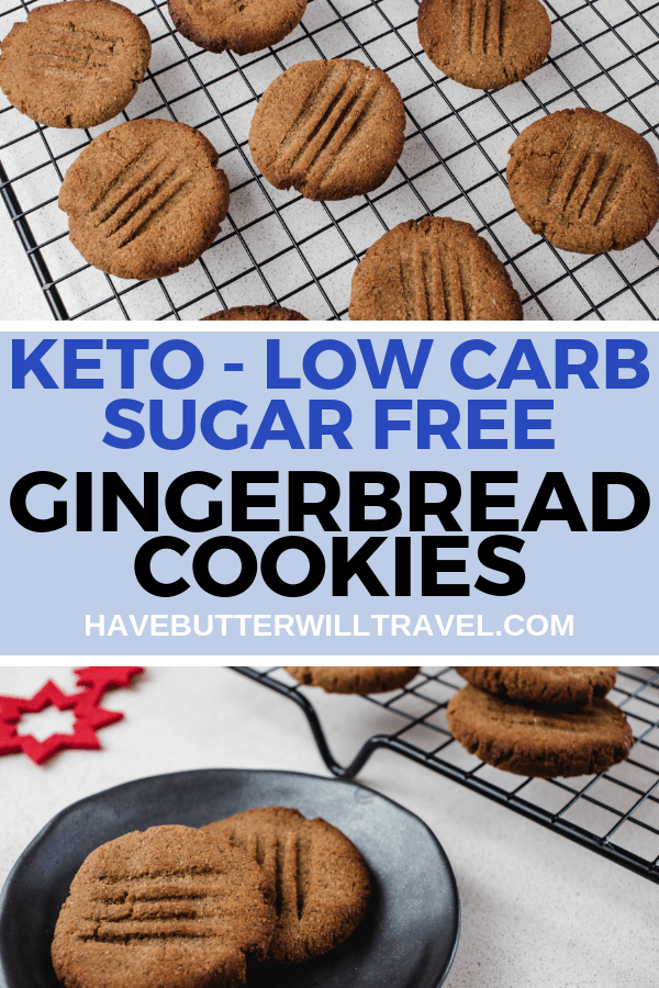 Looking for the perfect keto Christmas cookie? These keto gingerbread cookies are quick & easy. You won't miss the non keto version once you try these.