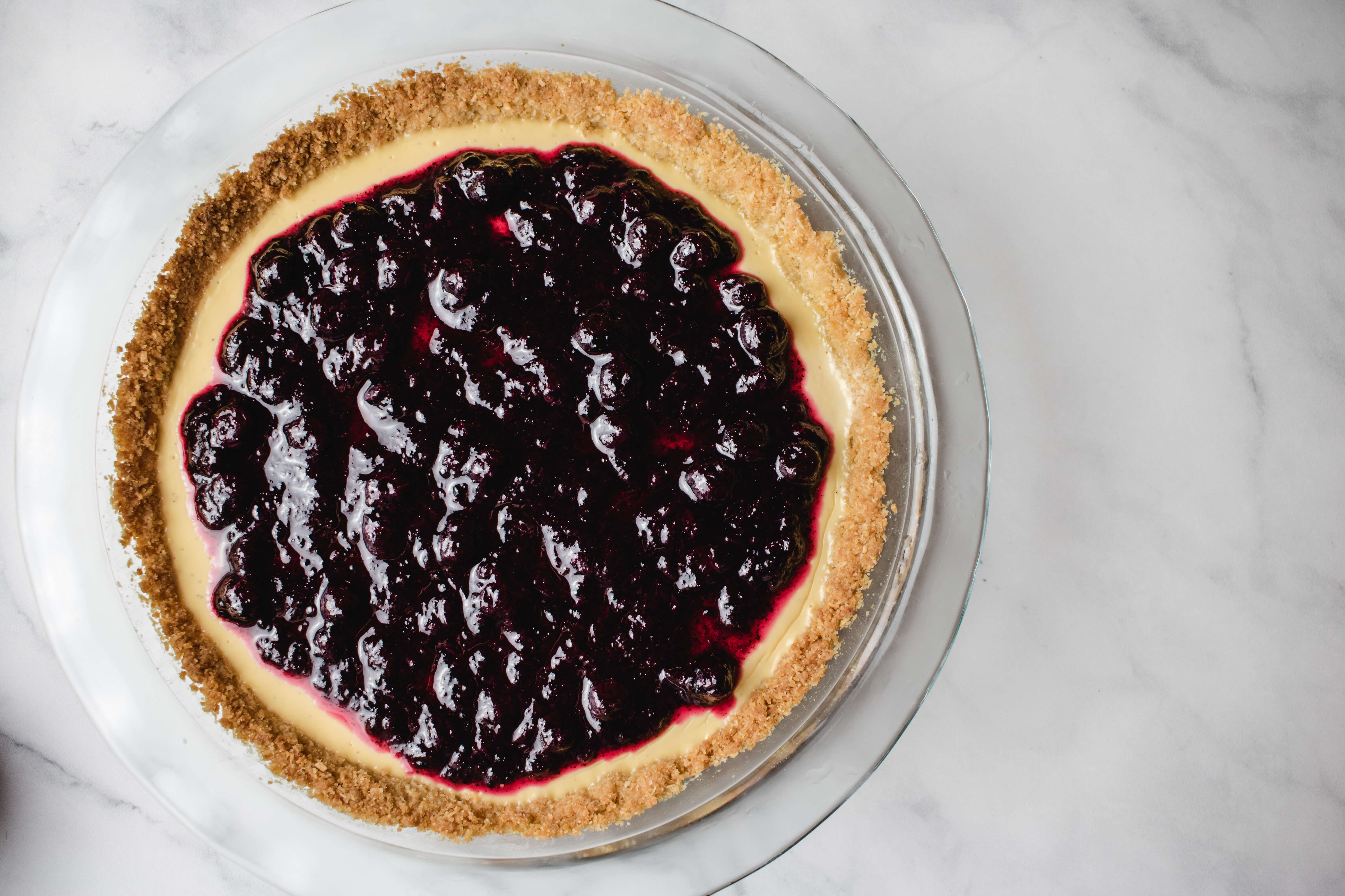 This blueberry tart is a keto custard tart topped with a blueberry sauce. If you are looking for the perfect low carb and sugar free dessert, this is it. 