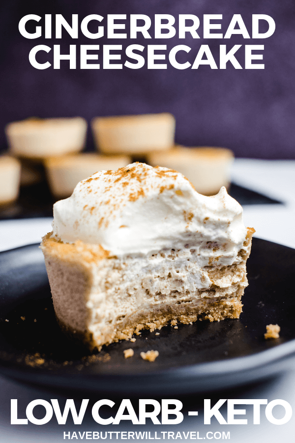 This keto gingerbread cheesecake is the perfect dessert for any occasion. Bringing the flavours of Christmas, this will be a big hit on Christmas day.  #keto #ketodessert #ketochristmasdessert #lowcarb #lowcarbdessert