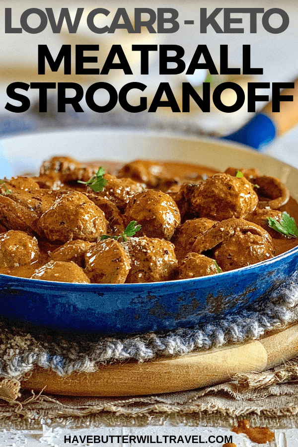 This porcini meatball stroganoff recipe from make and freeze keto are the perfect keto friendly dinner. We love that you can freeze the leftovers.
