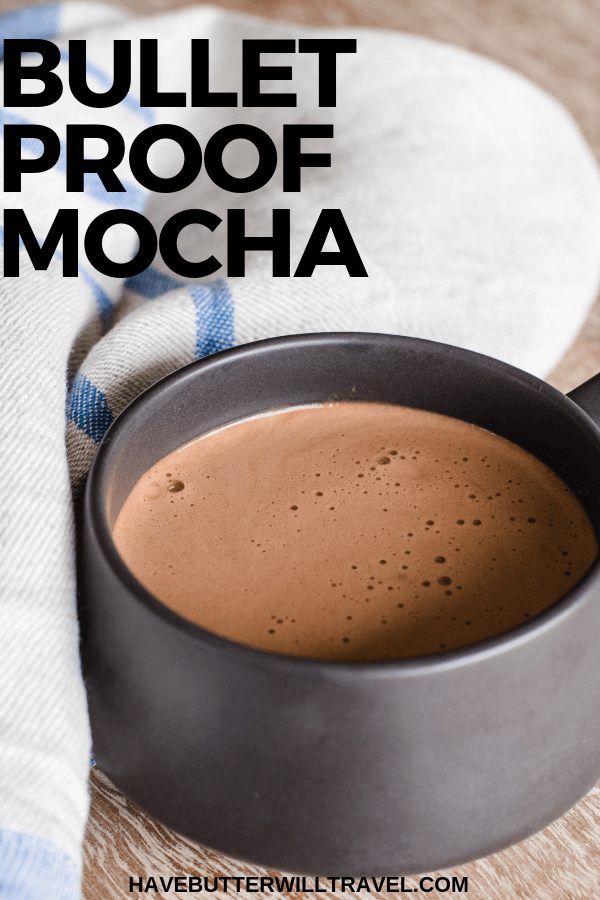 This bulletproof mocha is the perfect way to start your day when living a keto lifestyle. Packed full of flavour, fat and a kick from the coffee. #bulletproofcoffee #bulletproofmocha #ketomocha #lowcarbmocha