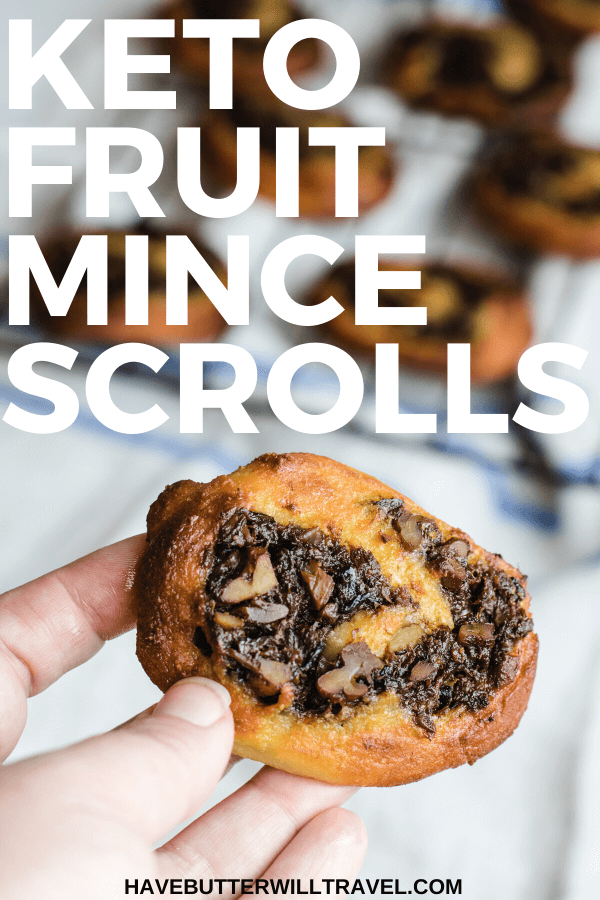 Do you feel like you have been missing out on fruit mince pies since starting keto? These fruit mince scrolls will change your keto Christmas forever.#ketofruitmince #ketofruitmincescrolls #ketochristmastreats #ketochristmas 