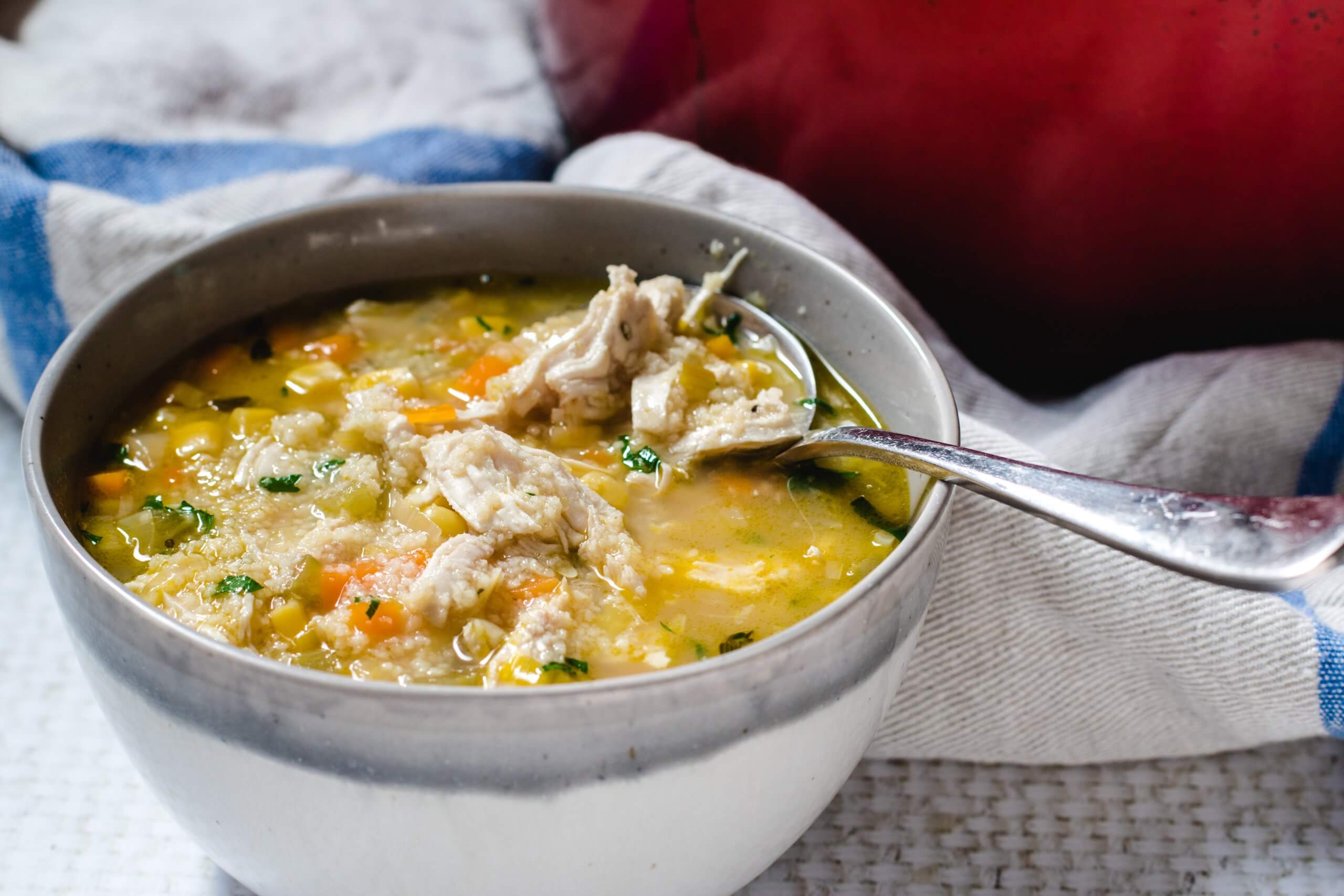 Chicken couscous soup Have Butter Will Travel