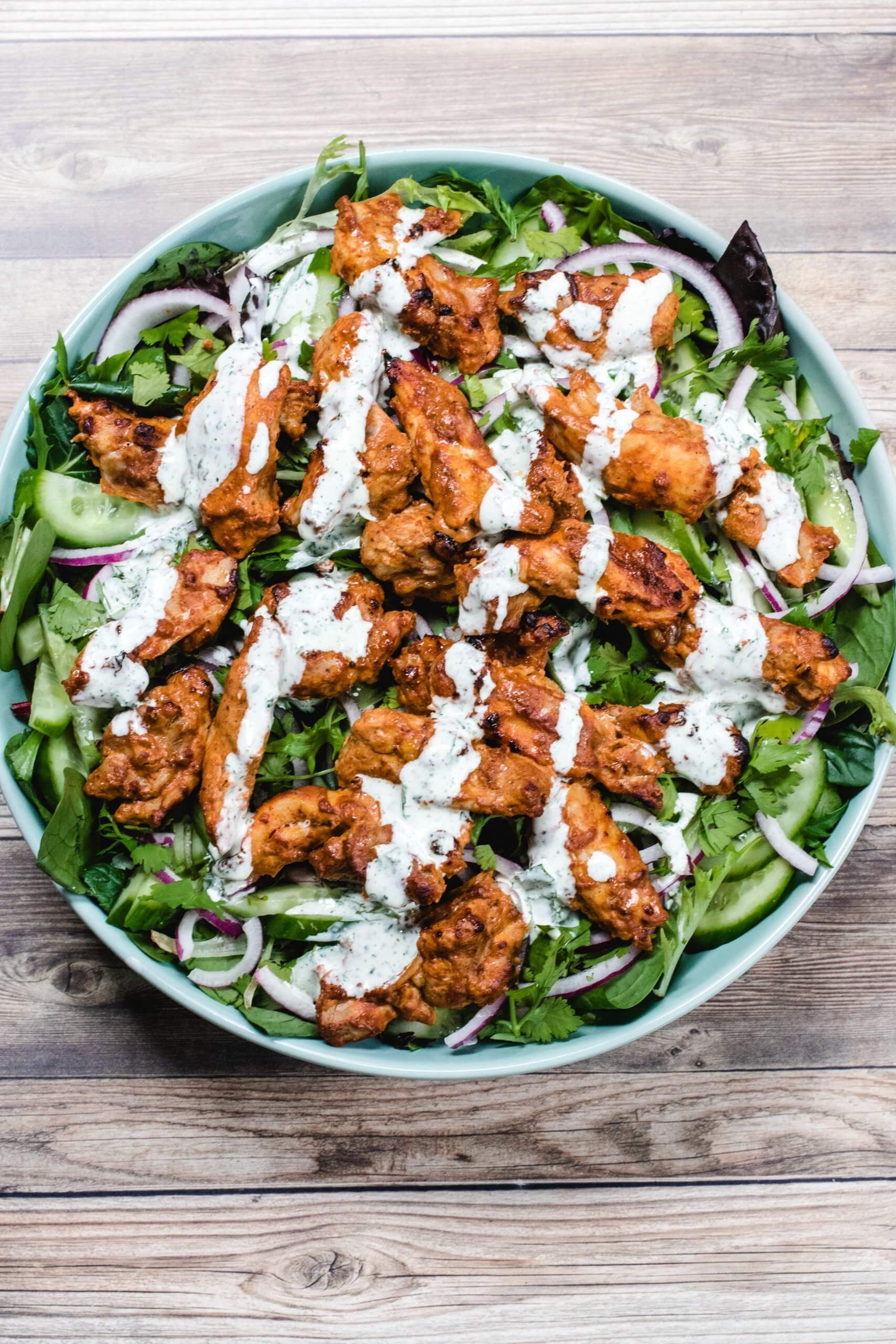 Tandoori chicken salad